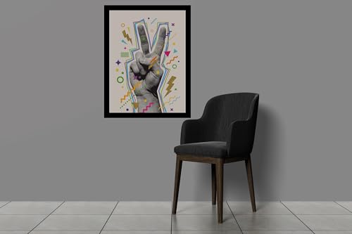 Image of BLINKART Trendy Abstract Wall Art Painting Print Design | Aesthetic Wall Decor Photo Artwork Frame Decoration Hanging For Home Bedroom Living Room Office Wall Decor | T050 | 13x10 Inches
