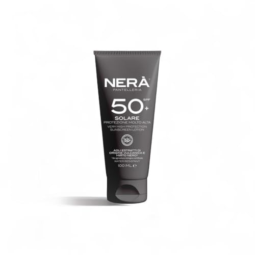 NERA Pantelleria Water Resistant SPF50+ Very High Protection Sunscreen 100ML, Nourishing Face Sun Cream with UVA/UVB Filters - Image 3