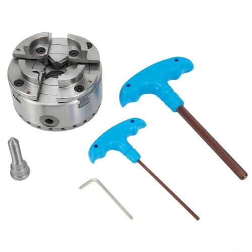 Mandril de torno autocentrante de 4 mandíbulas con rosca M33, diámetro exterior de portabrocas de 96 mm, llave hexagonal de 2 5 mm, para máquinas herramientas de carpintería, sujeción y soporte con