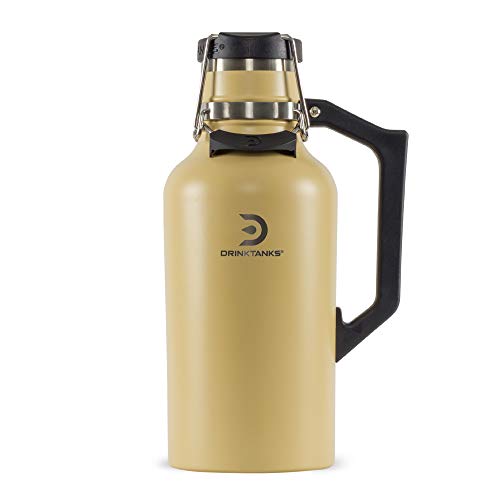 DrinkTanks 64 oz Vacuum Insulated Stainless Steel Beer Growler