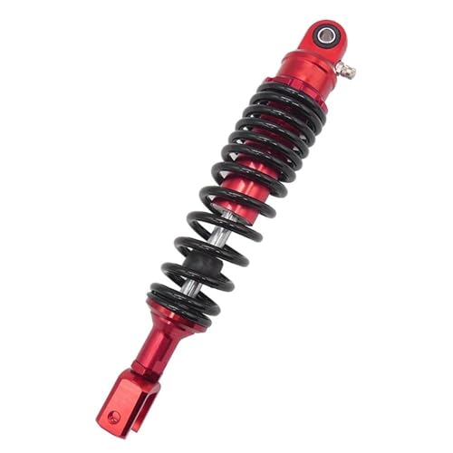 Dämpfung Motorrad-Hinterradfederung Mit Federn Für Yamaha Für 320 Mm, 90 Lbs, 7 Luftfederbein Motorrad Stoßdämpfer Hinten Federbein(Rot)
