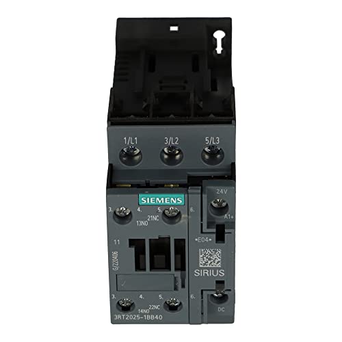 3RT2025-1BB40 | SIEMENS CONTACTOR, AC-3, 7.5KW/400V, 1NO+1NC, DC