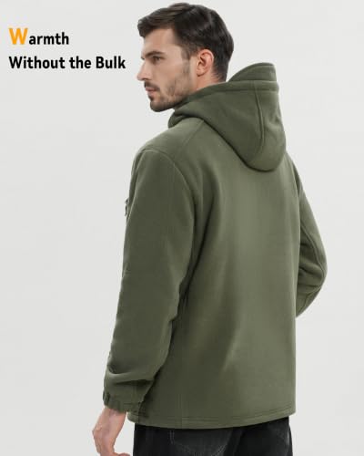 Image of Wulcea Graphene Heated Fleece Jacket for Men 12V Fast Charge 18400mAh Large Capacity