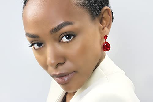 Boucles d'oreilles rubis faites main bijoux pierre de naissance