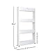 Home-Man Laundry Room Organizer, Mobile Shelving Unit Organizer with 4 Large Storage Baskets, Gap Storage Slim Slide Out Pantry Storage Rack for Narrow Spaces, 4 Tier …