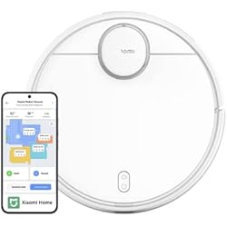 Robot Aspirador Fregadero Xiaomi Xiaomi Robot Vacuum S12 - Robot Aspirador y fregasuelos con Sistema Inteligente de navegación láser (LDS), succión de 4000 Pa, rutas de Limpieza en Zigzag, Blanco