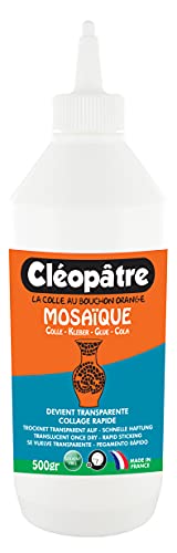 Cleopatre - LCC12-500 - Bote de pegamento especial mosaicos, 500 gr