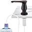 GAGALIFE Sink Soap Dispenser Matte Black, Built In Soap Dispenser With
