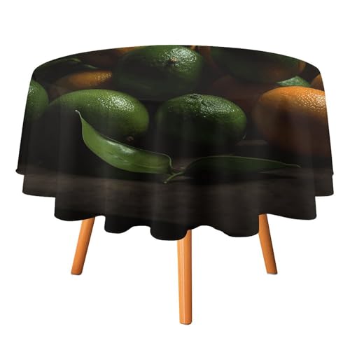 Nappe ronde 127 cm imperméable et antitache pour table de salle à manger - 2