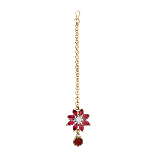 Image of Atasi International Diamond Necklace Jewellery Set for Women with Earrings and Maang Tikka for Wedding, Party, Engagements & Festivals