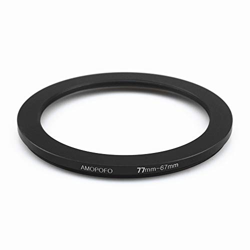 77Mm To 67Mm Camera Filters Ring Compatible All 77Mm Camera Lenses Or 67Mm Uv Cpl Filter Accessory,77-67Mm Camera Step-Down Rings #TOP3