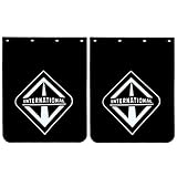 24'x30' Mud Flaps for Semi Truck Tractor Trailer 3/16''Thick Polymer Heavy Duty Anti-Splash Semi Trucks Mud Flaps Mudguards 2PCS (30MFBK-ITL)