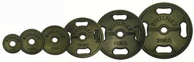 Amazon | STEELFLEX 20kgラバーバーベルプレート 50mm孔径