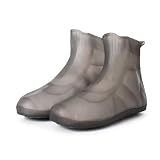 HIUOUIH Cubre Zapatos Impermeable Lluvia Cubrezapatos Impermeable Protector Calzado Lluvia Antidesliza Cubrecalzado Lluvia Reutilizable Cubrecalzado para Días Lluvioso Nieve Hombres, Mujeres, XXL