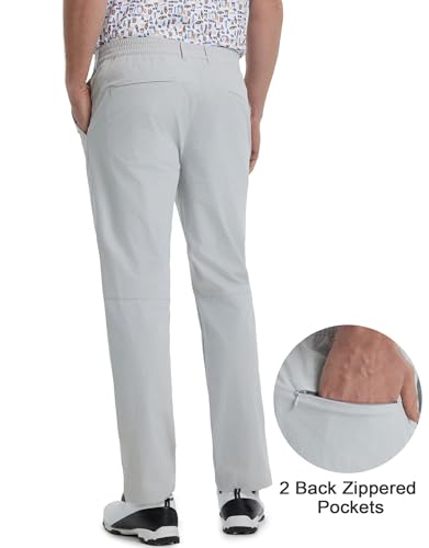 M MAELREG Mens Golf Pants 5 Pockets Lightweight - 30"/32"/34" Dry Fit Water-Resistant Stretch Dress Work Mens Casual Pants2