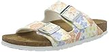  Birkenstock Damen Arizona Birko-Flor Supernatural Sandale, Super Natural Flower White, 40 EU