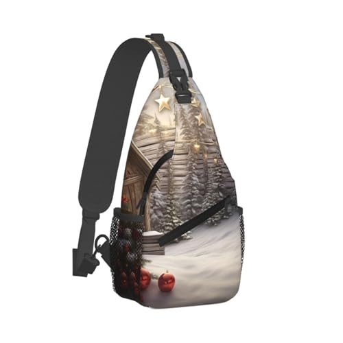 Bolso bandolera cruzado para hombre y mujer negro miniatura 2