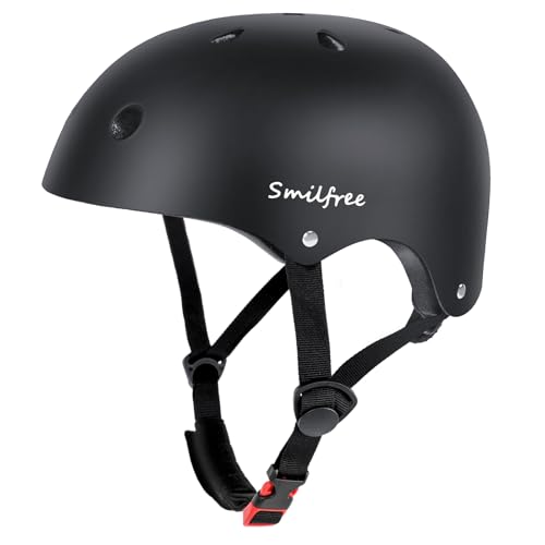 Smilfree Fahrradhelm Kinder Jungen Skaterhelm: Leicht Fahrradhelm Kinder Mädchen Ab 5 Jahren - Skaterhelm Kinder Kinderhelm für Fahrrad Skateboard Scooter BMX Kind & Erwachsene
