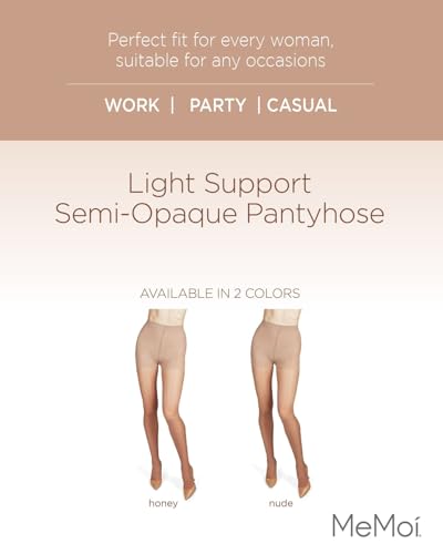 Image of MeMoi Light Support Semi-Opaque Pantyhose