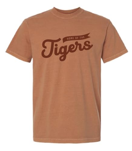 Bowlerstore Products Home of The Tigers Unisex T-Shirt - Orange Large