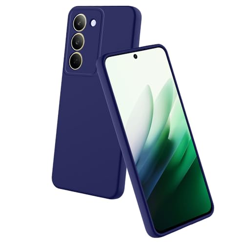Image of Back Cover for Mi Redmi 15 5G | Full Camera Protection | Premium Liquid Silicon Case | Flexible Bumper Case for Mi Redmi 15 5G (Dark Blue)