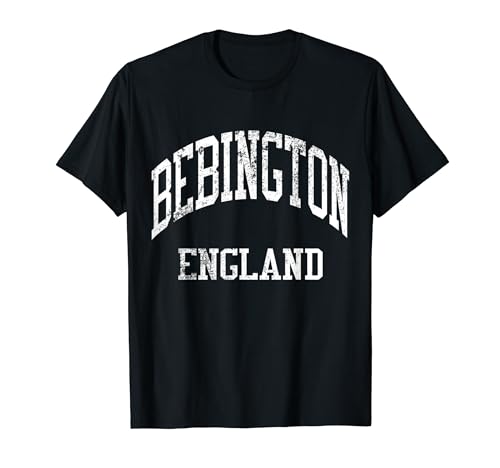 Bebington England Retro 70s College Sports Style T-Shirt