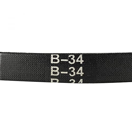 Sourcingmap B34 correa de transmisión trapezoidal de caucho 86,36 cm 3