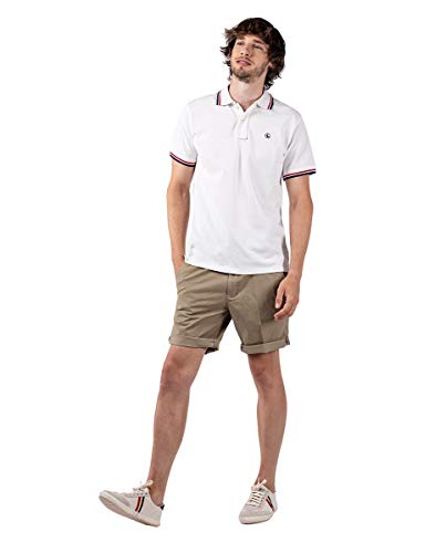 El Ganso 1100W200032 Polo Piqué Tip Blanco, XXL para Hombre