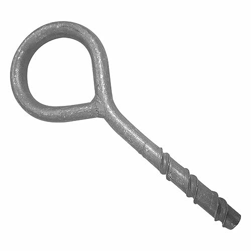 Excalibur Scaffold Ring Bolt 12mm Screw Ringbolt Mechanical Zinc Scaffolding M12 x (190mm) 100mm, 52mm Eye Diameter (2)