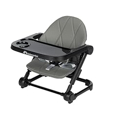 Bebeconfort Moly, Silla Elevadora para Niños, 6M-3Años, 9-15 kg, Trona Portátil para Bebés Ligera, Plegado Compacto, 3 Alturas Ajustables, Asiento de Mesa, 3 Posiciones de Bandeja, Tinted Grey