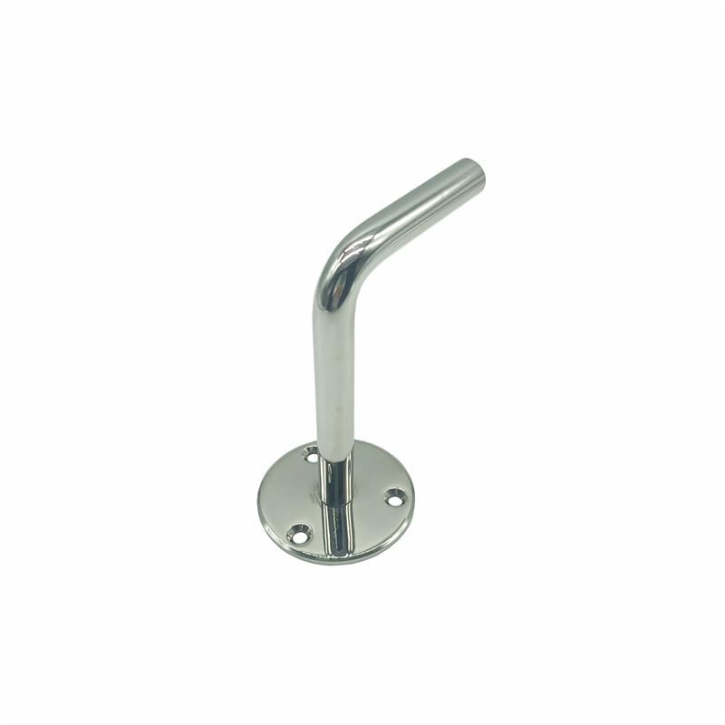 2 Ganci Appendiabiti in Acciaio Inossidabile 316 lucidato a Specchio, Gancio da Parete 54 x 102,5 mm, Hardware Marino