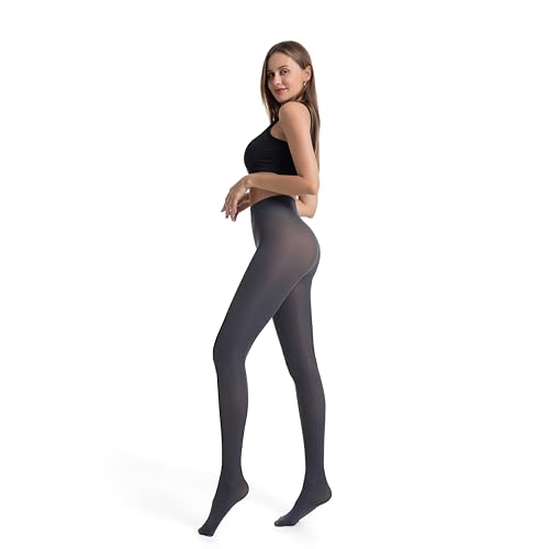 Image of Frola Semi Opaque Tights for Women 40 Denier Matte Solid Color Pantyhose Soft Stockings Nylons Under Dress
