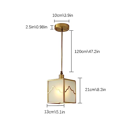 Lámpara de noche tradicional oriental para techos altos de mini dormitorio acogedor 5