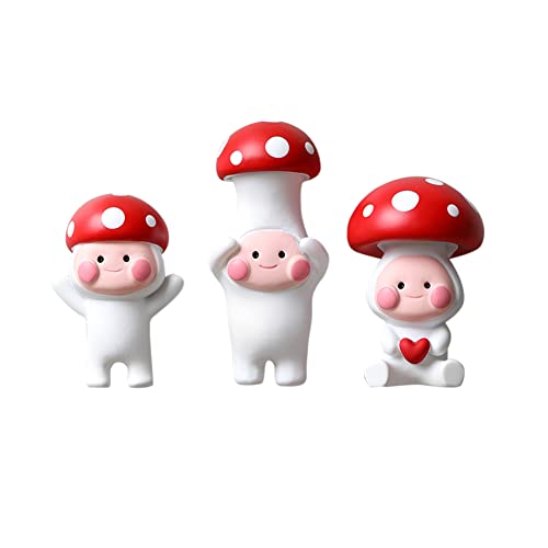 Imanes de Refrigerador en Forma de Hongo Cartoon, Paquete de 3 miniatura 1