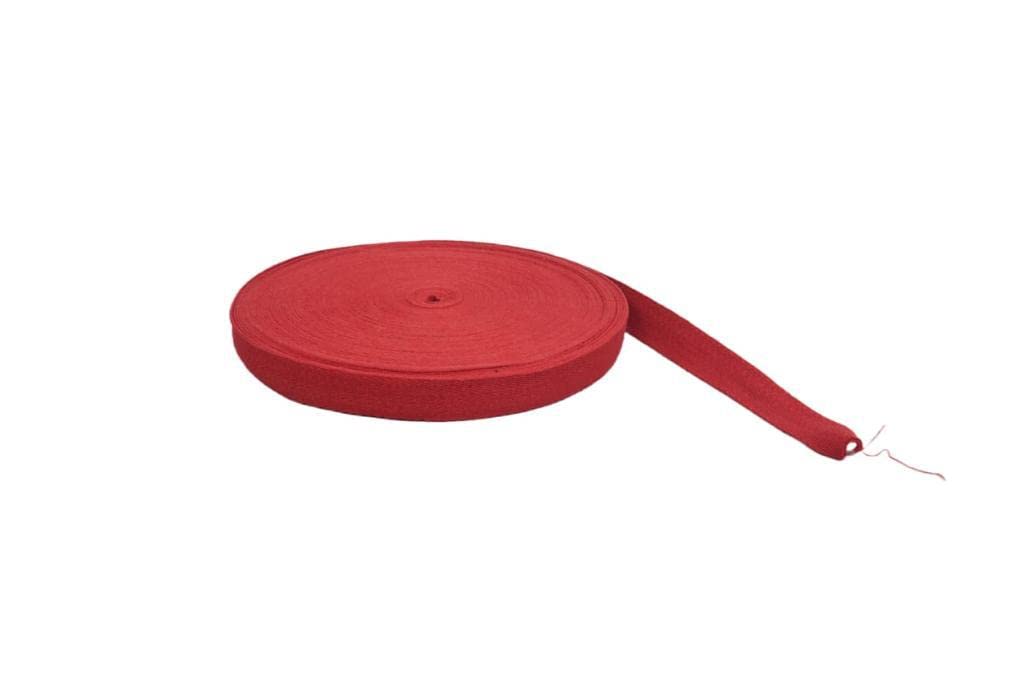 Preeti Yoga Cotton Niwar Roll For Yoga | Raw Material For Making Yoga Belt Straps | 50 meter - Red-image-6