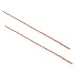 Produktbild Sterling Silber 12mm Stäbchen Durchzieher Ohrringe Getaucht Rosegold