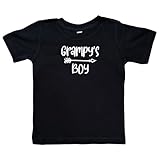 Grampy's Boy Black or White Infant or Toddler T-Shirt, Grandson Present, Kid Shirt, Valentine's (Grampy Boy Shirt)
