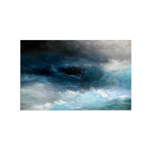 Tableau sur toile mer orageuse Aivazovsky pour la décoration du salon moderne
