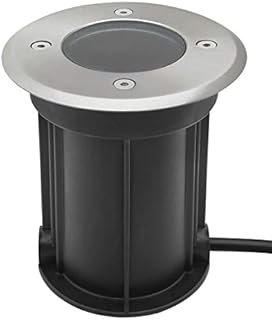 Long Life Lamp Company Outdoor Ground Light Recessed Walk Over Round Up Lighter IP67 Waterproof GU10 Holder Driveway Garden Pathway Patio GL09-K