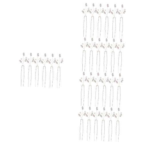 Épingles à cheveux mariage strass perles accessoires coiffure mariée pinces brillantes 30pcs