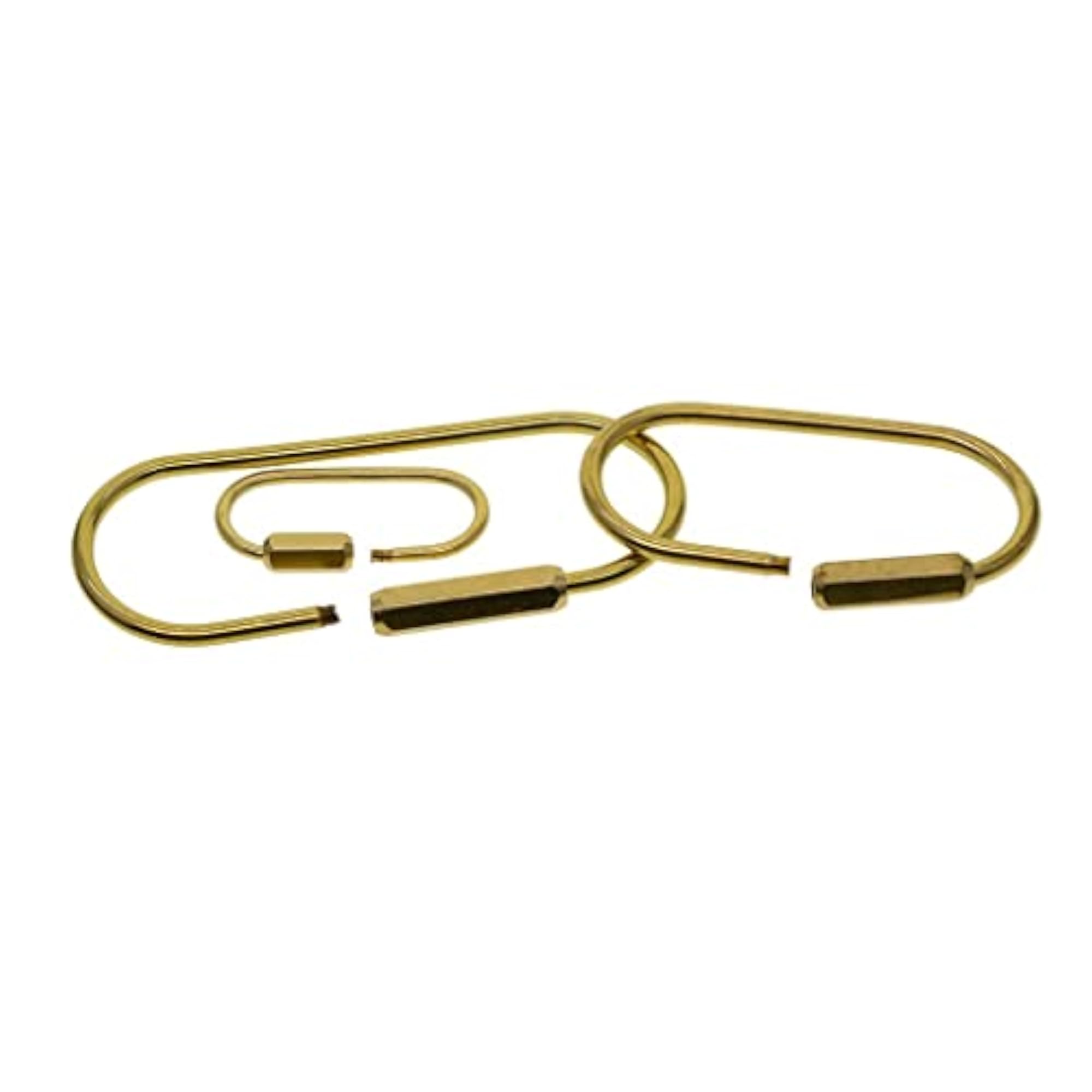 3pcs Durable Brass Screw Lock Clasp Key Chain Buckle