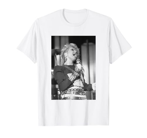 Photo de Cyndi Lauper chantant en direct par Allan Ballard T-Shirt
