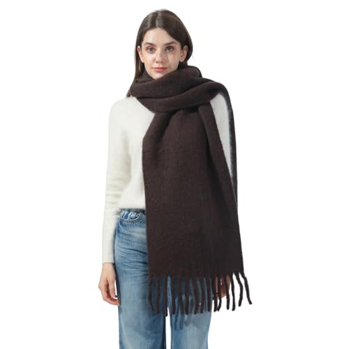 SUNDSGT Womens Winter Scarf for Women Cold Weather Wool Blend Long Soft Thick Warm Blanket Scarf Shawl3