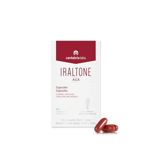 Iraltone Aga Capsulas - Complemento Alimenticio Para El Manejo de la Caída Capilar Crónica, Marrón, 60 Capsulas
