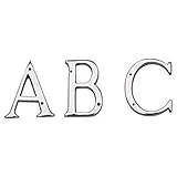 Carlisle Brass NACP Letter Face Fix, Buchstabe A, poliertes Chrom, 53 mm