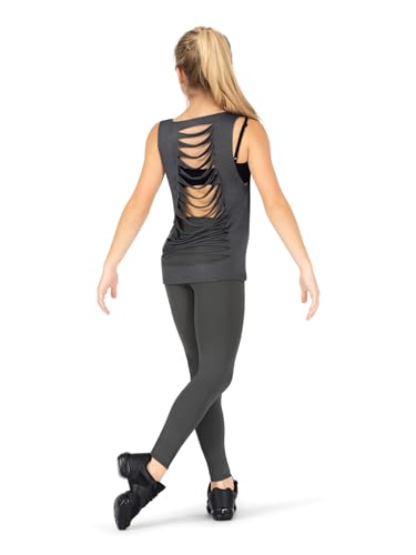 Natalie Dancewear Girls Matte High Waist Dance Leggings3