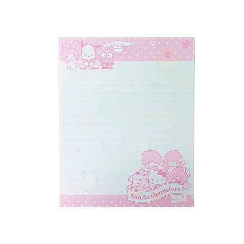 Image of Stationery Set - Cute Letter Writing Paper & Envelopes, 8 Sheets, 4 Envelopes, 4 Stickers (Mix Characters)