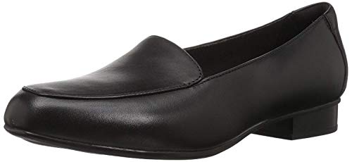 Clarks womens Juliet Lora Loafer, Black Leather,...