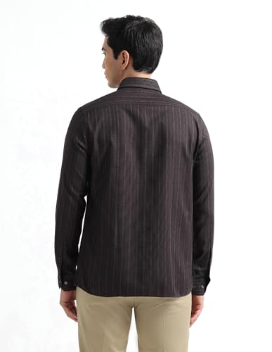 Image of Arrow Checked Slim Fit Mens Formal Shirt - Cotton, Breathable & Comfortable, Full Sleeves Shirts for Men