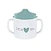 LÄSSIG Tasse Trinklernbecher Schnabeltasse Kinder Baby Kleinkind mit Henkeln rutschfest spülmaschinengeeignet Melamin/Cup, Lela
